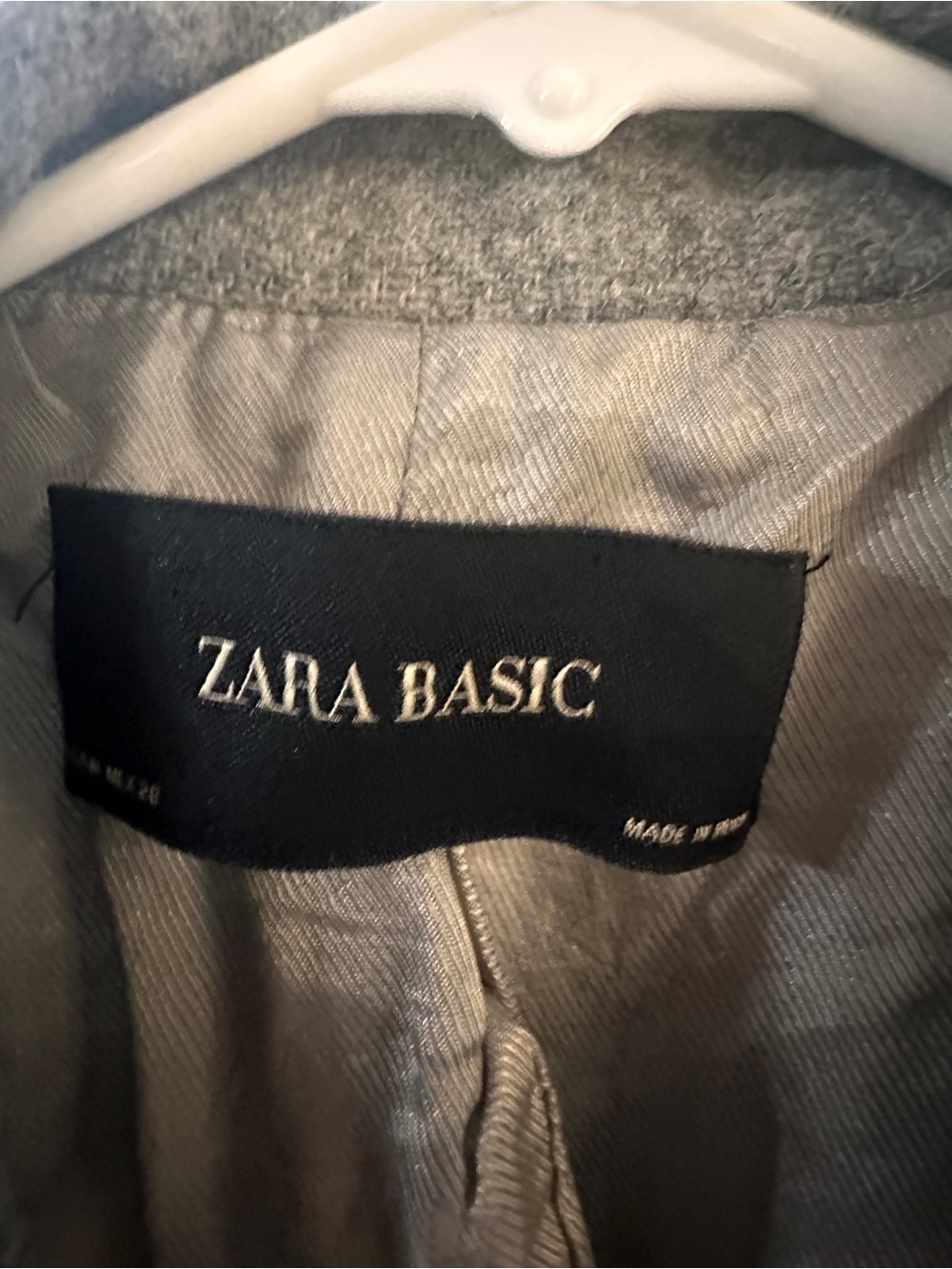 Zara Gray Tailored Wool-Blend Long Blazer Coat - Picture 9 of 12